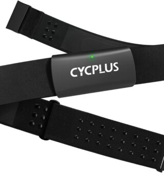 CYCPLUS Heart Rate Monitor Chest Strap H2Pro, Bluetooth ANT+ Heart Rate Monitor Chest Sensor with 500h Battery, IPX7 Waterproof and Dustproof, HRM Works with Strava/CYCPLUS App